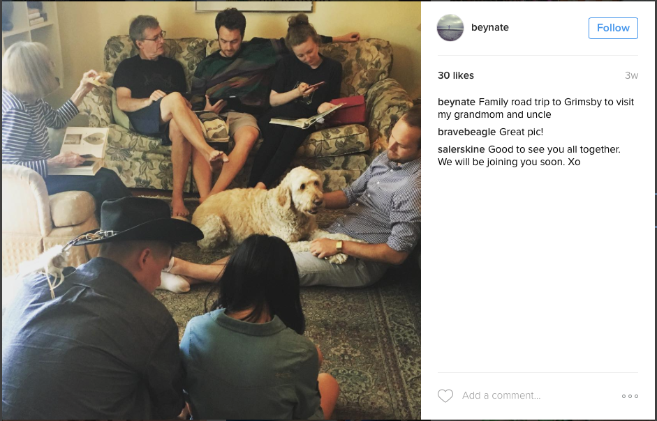 Nathaniel Erskine-Bowles Instagram post